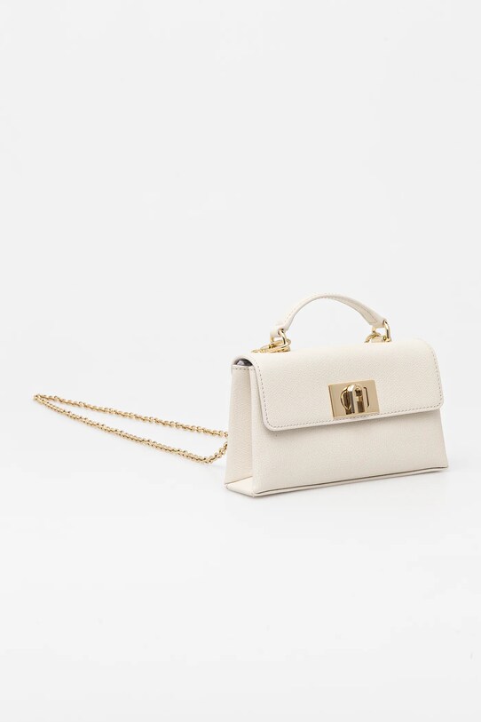 Kožená kabelka Furla WE00423.ARE000.PNN00 biela SS25
