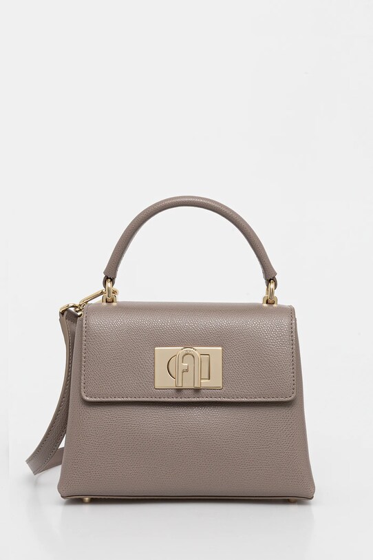Шкіряна сумочка Furla лицьова шкіра коричневий WB00109.ARE000.2572S