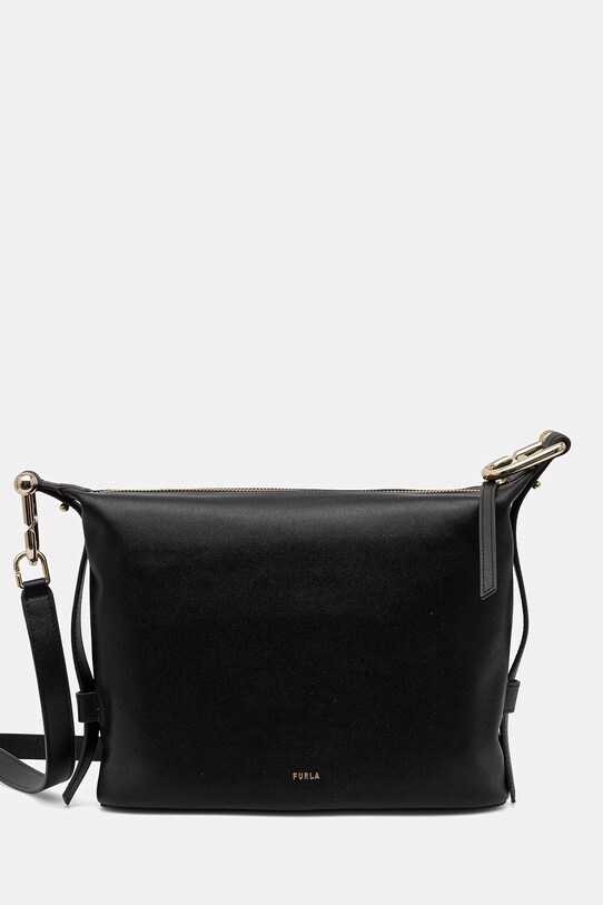 Furla torebka skórzana skóra licowa czarny WB01656.BX2045.O6000