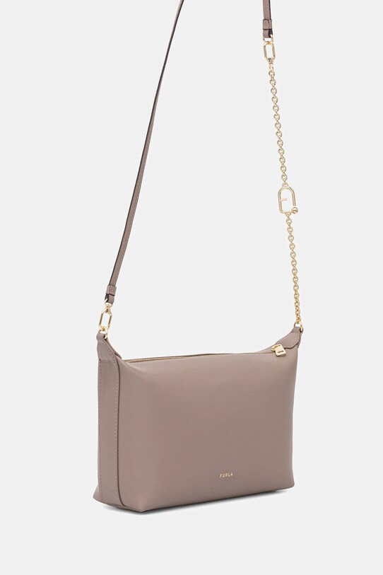 Furla poșetă de piele WE00662.BX3104.MA200 maro SS25