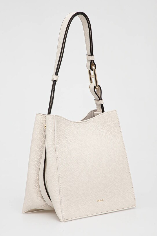 Kožená kabelka Furla WB01373.HSF000.PNN00 bílá SS25