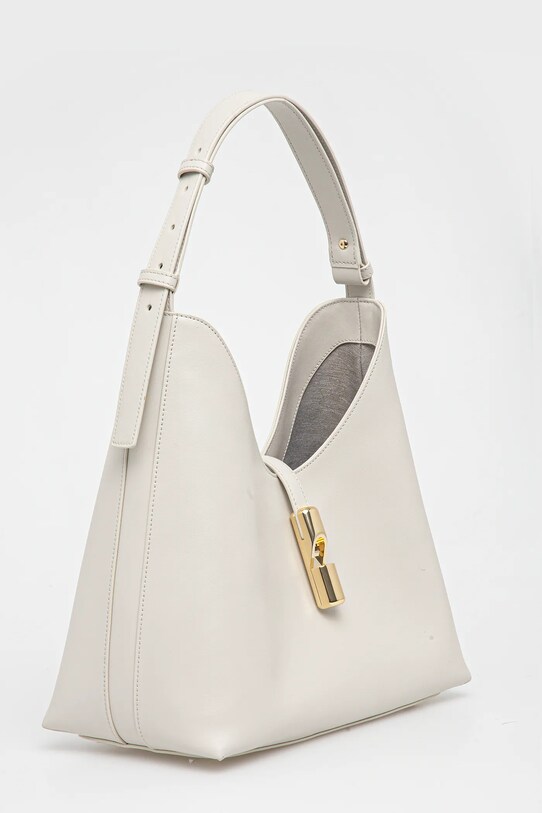 Δερμάτινη τσάντα Furla WB01499.BX3104.1704S λευκό SS25