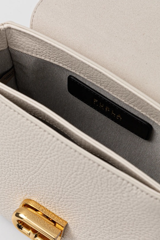 Δερμάτινη τσάντα Furla WB01491.BX0356.3762S λευκό