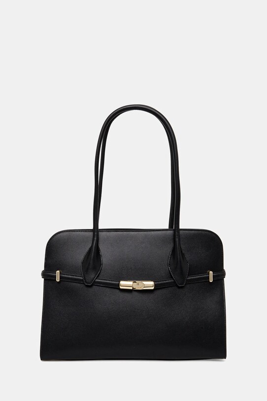 Furla poșetă de piele uni negru WB01504.BX3104.O6000