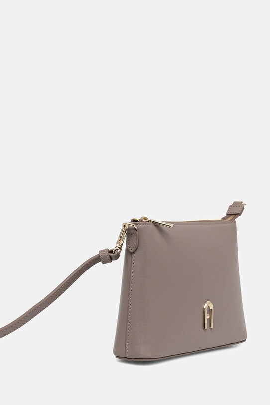 Kožená kabelka Furla WE00615.AX0733.MA200 šedá SS25