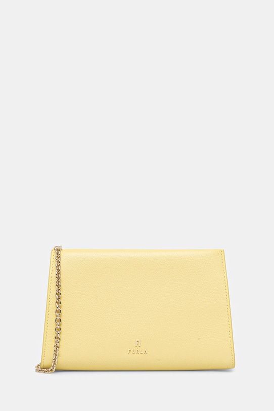 Шкіряна сумочка Furla лицьова шкіра жовтий WE00774.ARE000.3684S