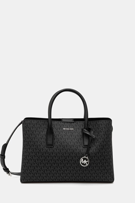 Τσάντα MICHAEL Michael Kors λείο δέρμα μαύρο 30S5S9RS3V