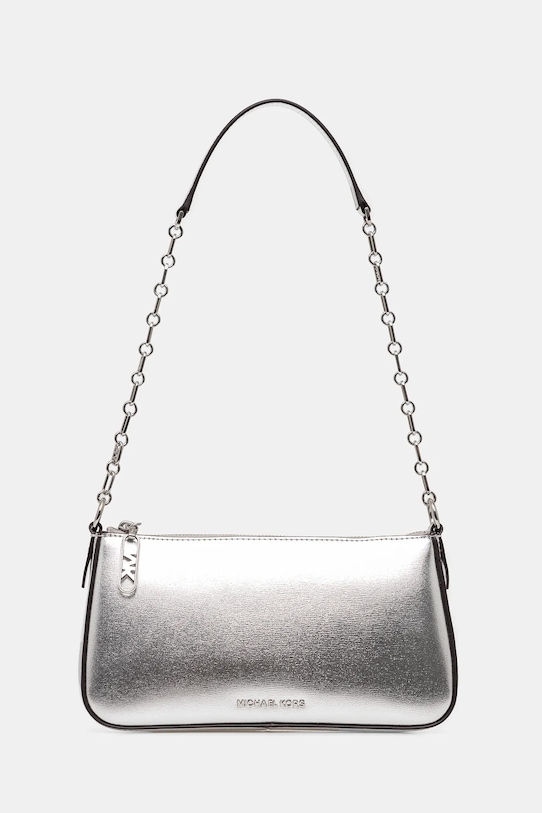 MICHAEL Michael Kors torebka skórzana skóra licowa srebrny 32S4S8EW6M