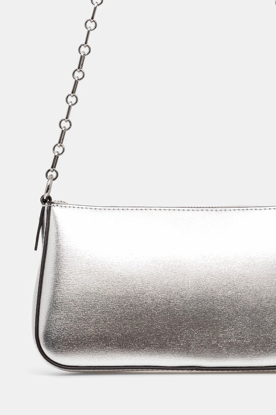 Doplňky Kožená kabelka MICHAEL Michael Kors 32S4S8EW6M stříbrná