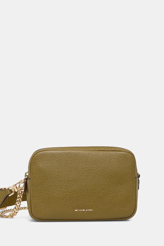 Δερμάτινη τσάντα MICHAEL Michael Kors λείο δέρμα πράσινο 32S5GYTC5L