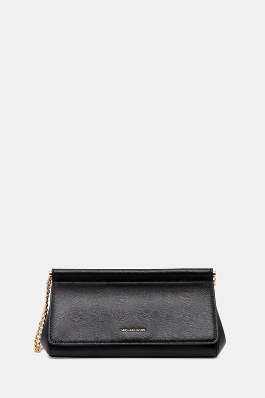 Шкіряна сумочка MICHAEL Michael Kors лицьова шкіра чорний 30S5G9YC6L