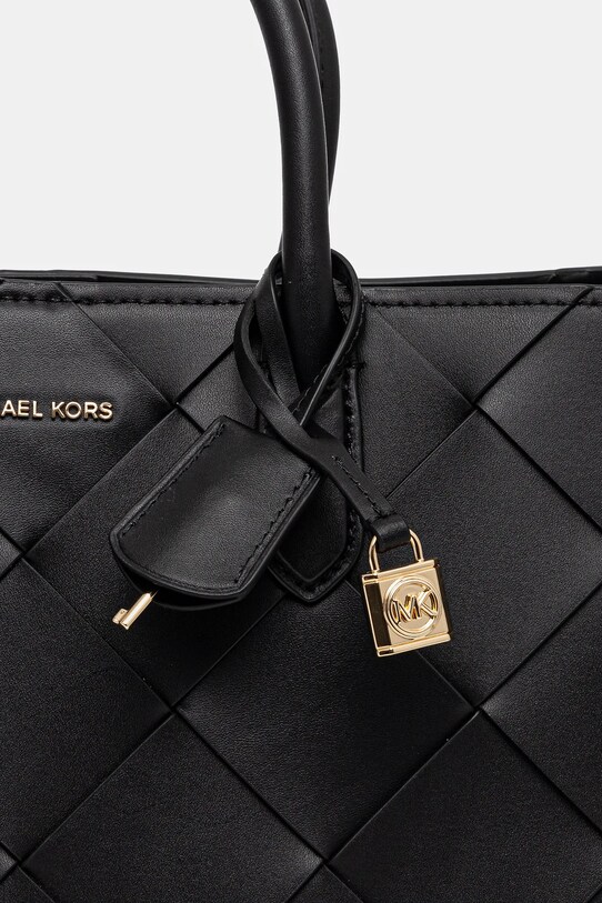 Kožená kabelka MICHAEL Michael Kors černá 30S5GETS2L