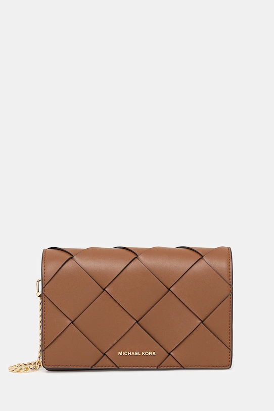 MICHAEL Michael Kors poșetă de piele uni maro 32S5GJ6C8L