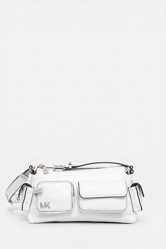 Δερμάτινη τσάντα MICHAEL Michael Kors λείο δέρμα λευκό 32S5SM3C5Y
