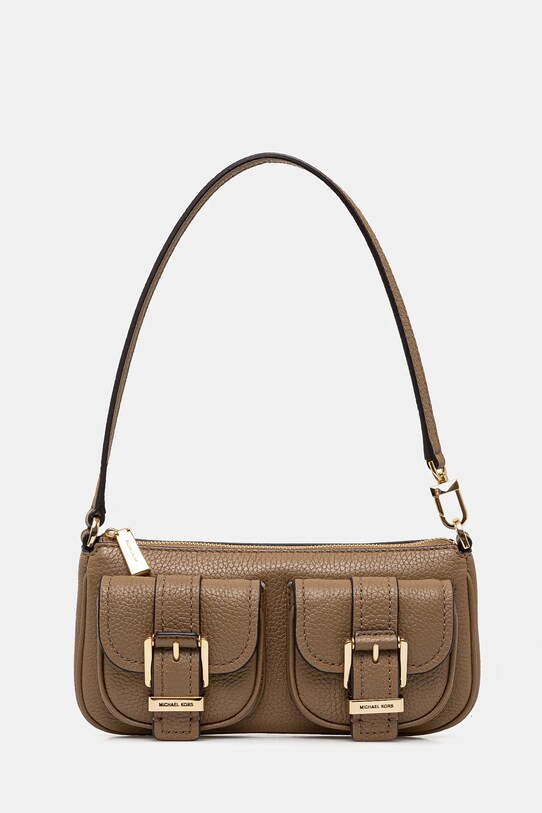 MICHAEL Michael Kors borsa a mano in pelle pelle fiore marrone 32S5GZCU1L