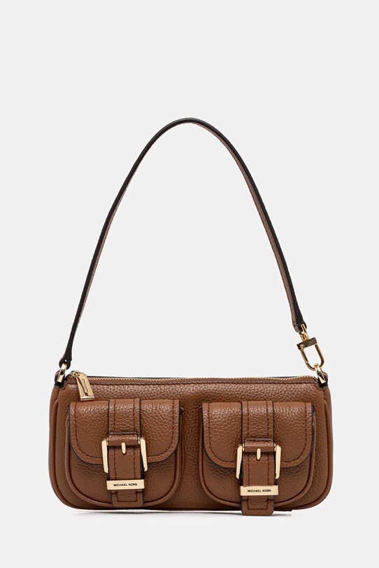 MICHAEL Michael Kors borsa a mano in pelle pelle fiore marrone 32S5GZCU1L