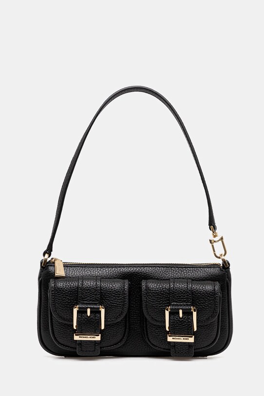 MICHAEL Michael Kors borsa a mano in pelle pelle fiore nero 32S5GZCU1L
