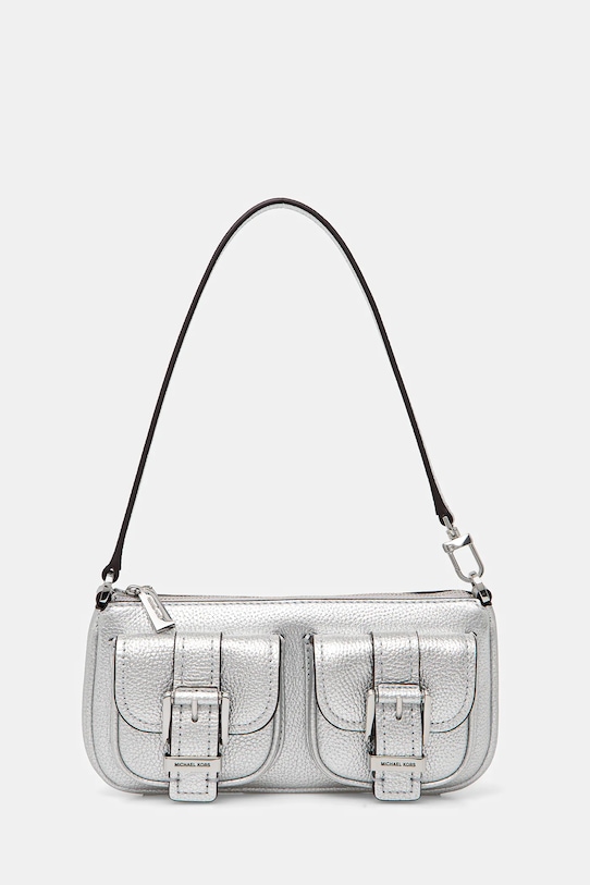 Kabelka MICHAEL Michael Kors přírodní kůže stříbrná 32S5SZCU1M