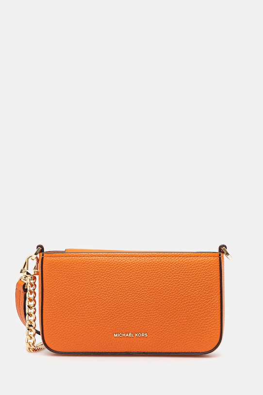 Kožená kabelka MICHAEL Michael Kors přírodní kůže oranžová 32S5GYTU1L