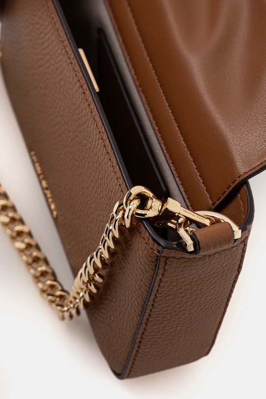 Kožená kabelka MICHAEL Michael Kors 32S5GYTU1L hnědá