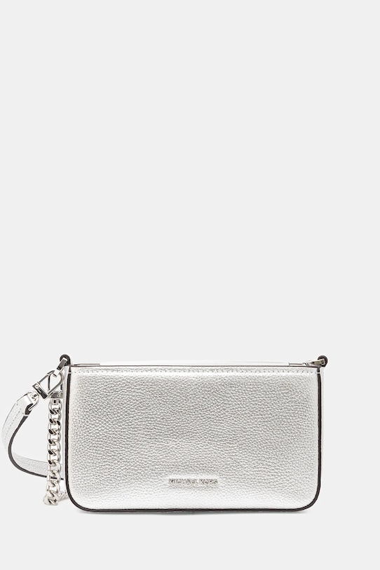 MICHAEL Michael Kors torebka skórzana nie mieści A4 srebrny 32S5SYTC5M