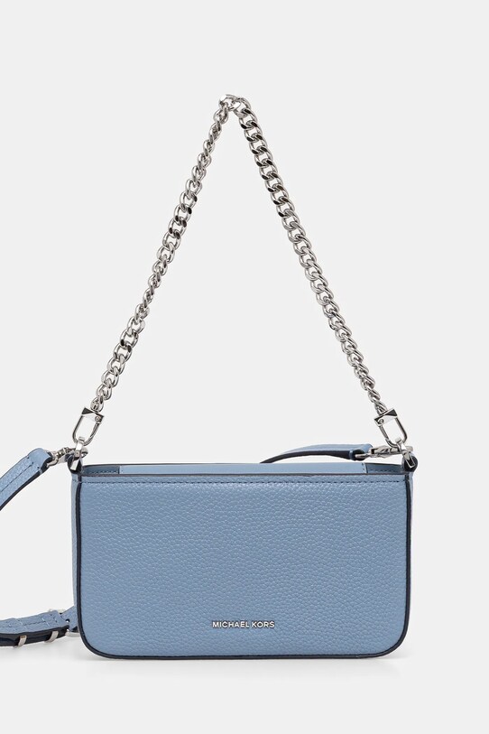 Δερμάτινη τσάντα MICHAEL Michael Kors λείο δέρμα μπλε 32S5SYTU1L