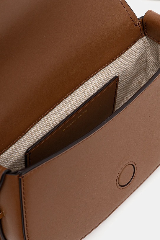 Kožená kabelka MICHAEL Michael Kors 32S5GL0C1L hnědá