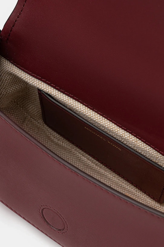 Kožená kabelka MICHAEL Michael Kors 32S5GL0C1L burgundské