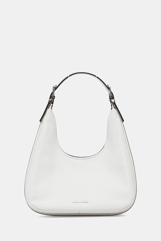 Kožená kabelka MICHAEL Michael Kors usňová koža biela 30F4SY5H1L