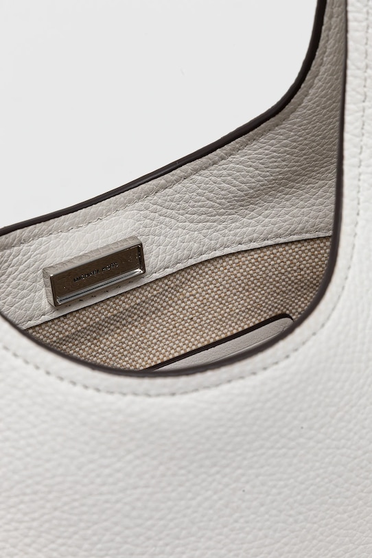 Kožená kabelka MICHAEL Michael Kors 30F4SY5H1L biela