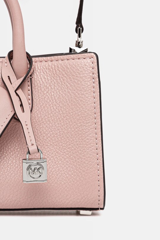 Kožená kabelka MICHAEL Michael Kors růžová 32F4SETC0L