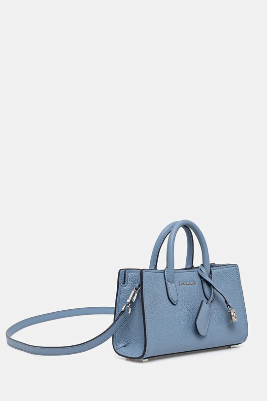 Accesorii MICHAEL Michael Kors poseta de piele 32F4SETC0L albastru