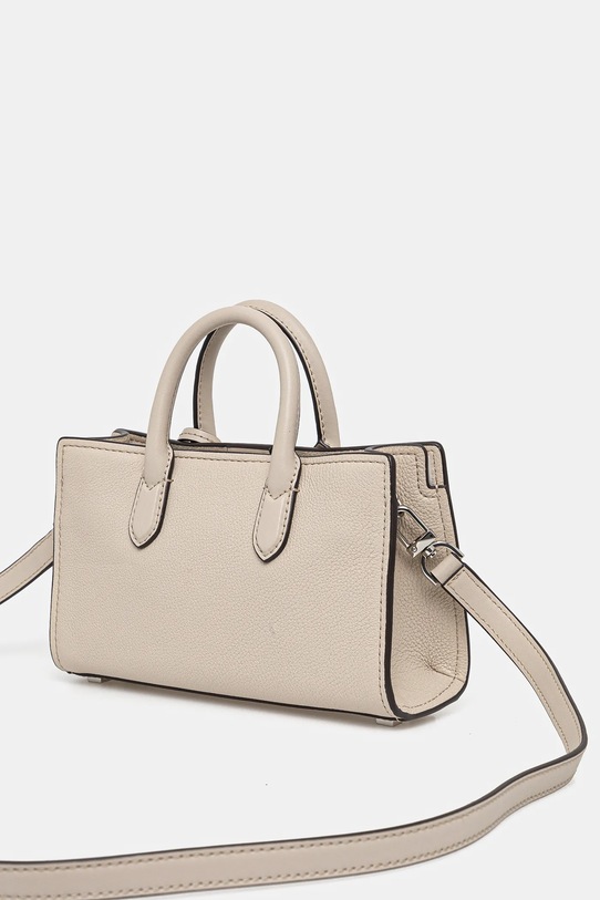 Kožená kabelka MICHAEL Michael Kors béžová 32F4SETC0L