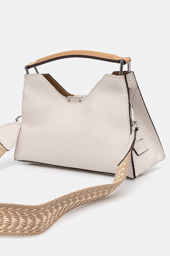 Accesorii Gianni Chiarini geantă de piele AURORA BS.10565.RNGDBL.NAETN bej