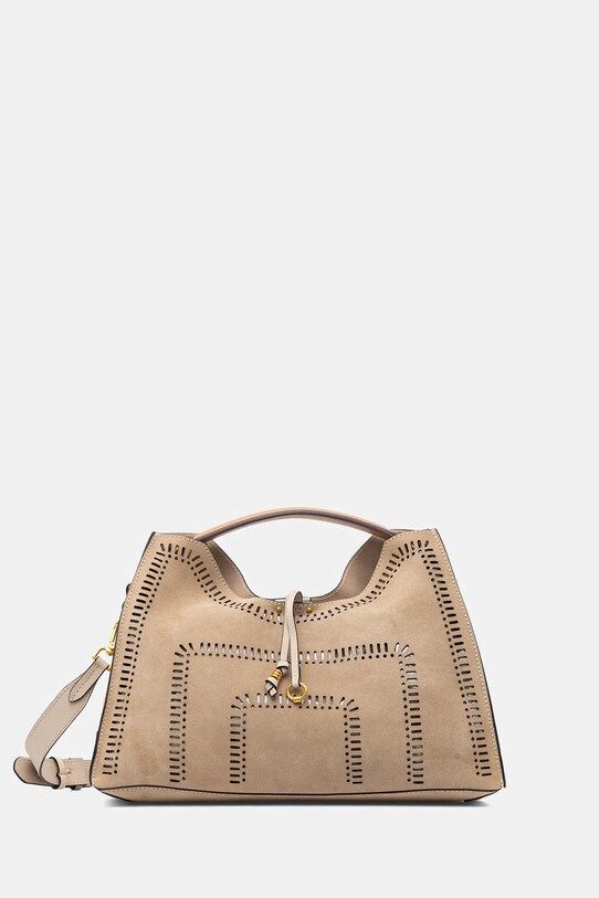 Gianni Chiarini torebka zamszowa AURORA BS.11266.CMLSR beżowy SS25