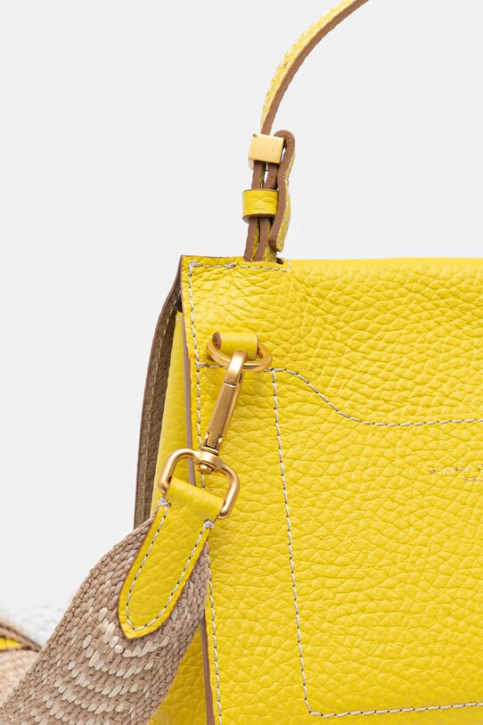 Gianni Chiarini poșetă de piele NICOLE galben BS.11335.TKL.NAETN
