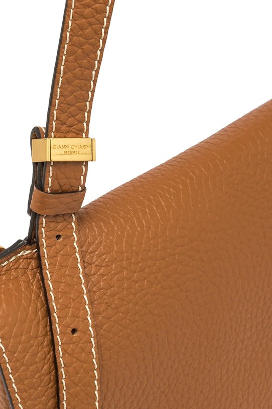 Kožená kabelka Gianni Chiarini NICOLE hnědá BS.11336.TKL.NAETN