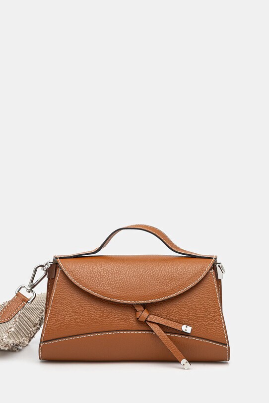 Usnjena torbica Gianni Chiarini MARGOT Ne ustreza A4 rjava BS.11411.GRN.NABCL