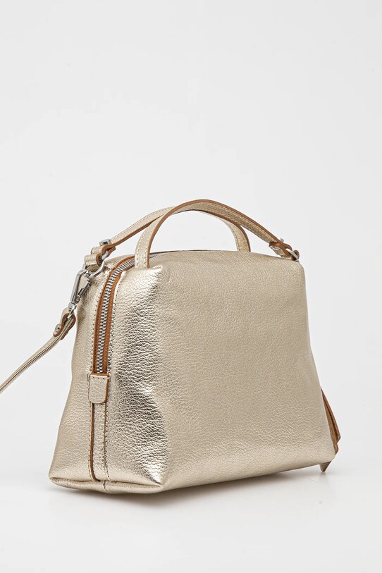 Kožená kabelka Gianni Chiarini ALIFA BS.8148.GTMET zlatá SS25