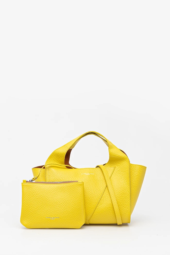 Шкіряна сумочка Gianni Chiarini EUFORIA лицьова шкіра жовтий BS.9554.RNGDBL