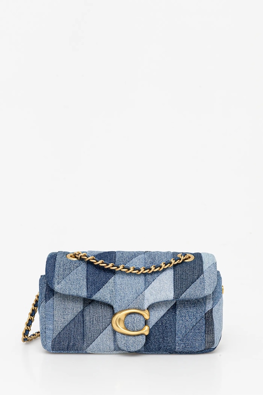 Džínová taška Coach Tabby vzorovaný modrá CAM93