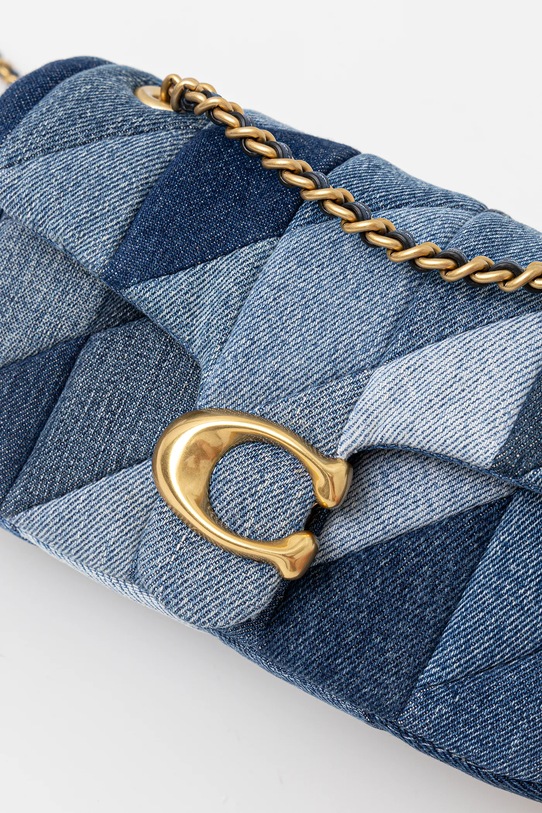 Džínová taška Coach Tabby modrá CAM93