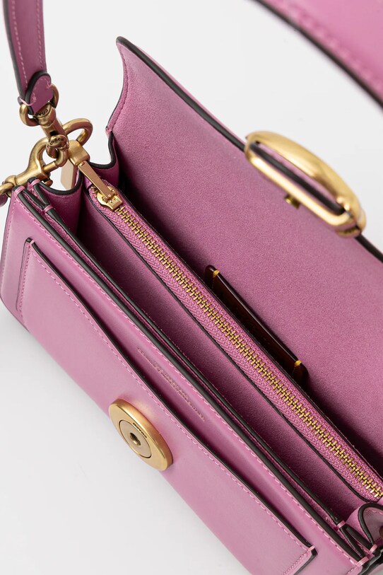 Шкіряна сумочка Coach Tabby CAM87 фіолетовий