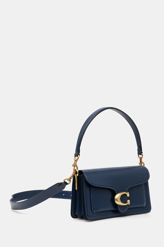 Coach geantă de piele Tabby CAM81 bleumarin SS25