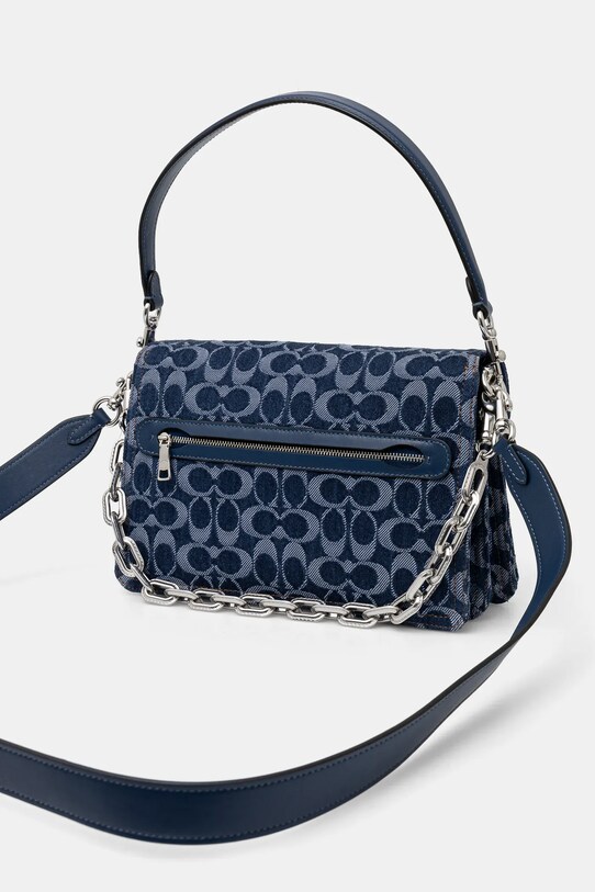 Akcesoria Coach torebka jeansowa Tabby CAN15 granatowy