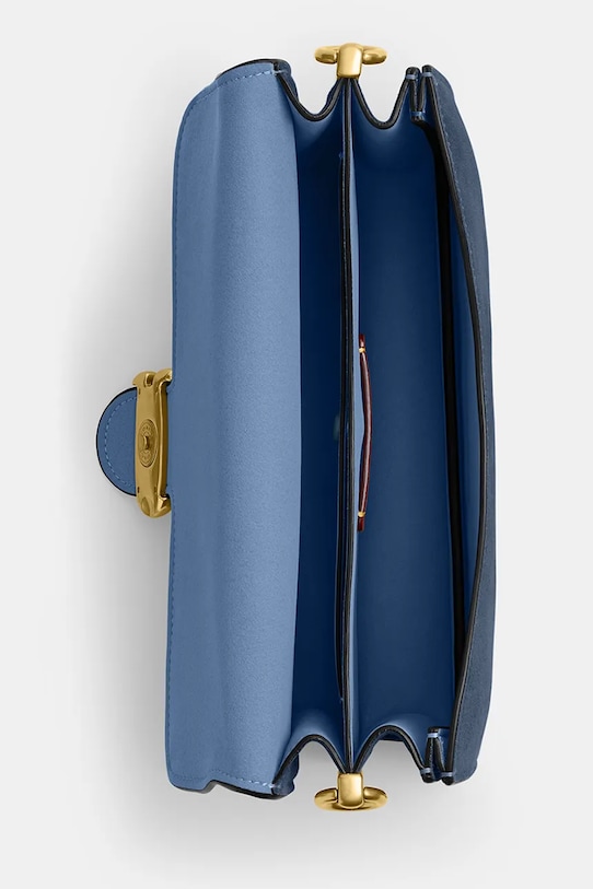 Coach torebka zamszowa Tabby niebieski CAN13