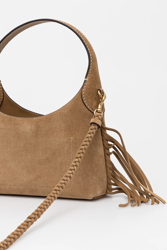 Аксессуары Замшевая сумочка Coach Brooklyn CAL96 зелёный