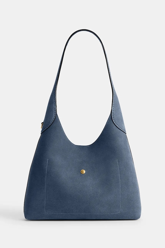 Coach torebka zamszowa Brooklyn CW637 niebieski SS26