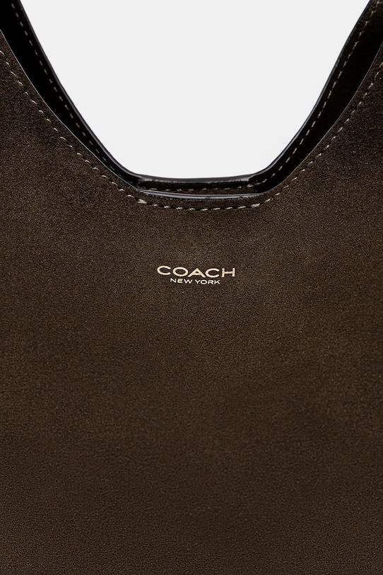 Замшевая сумочка Coach Brooklyn зелёный CW637