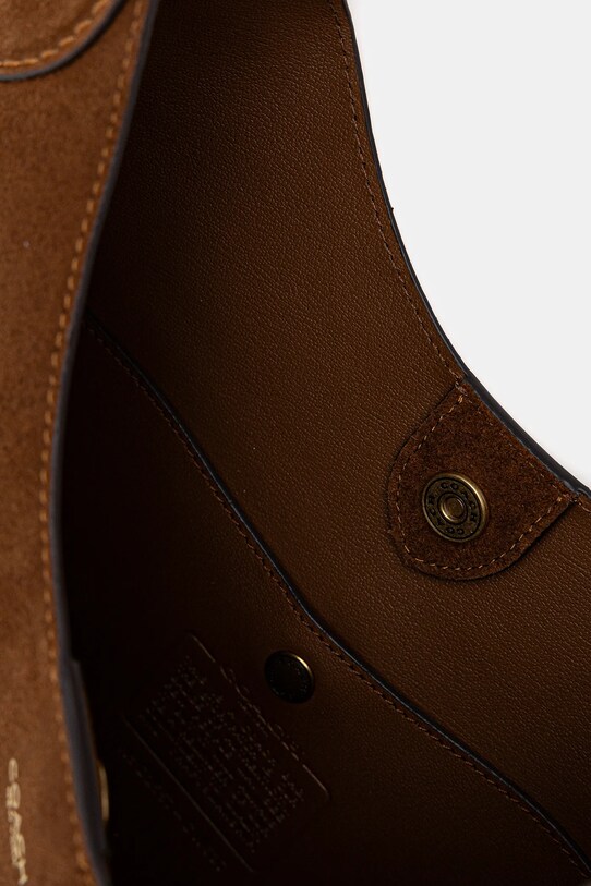 Замшевая сумочка Coach Brooklyn CW637 коричневый